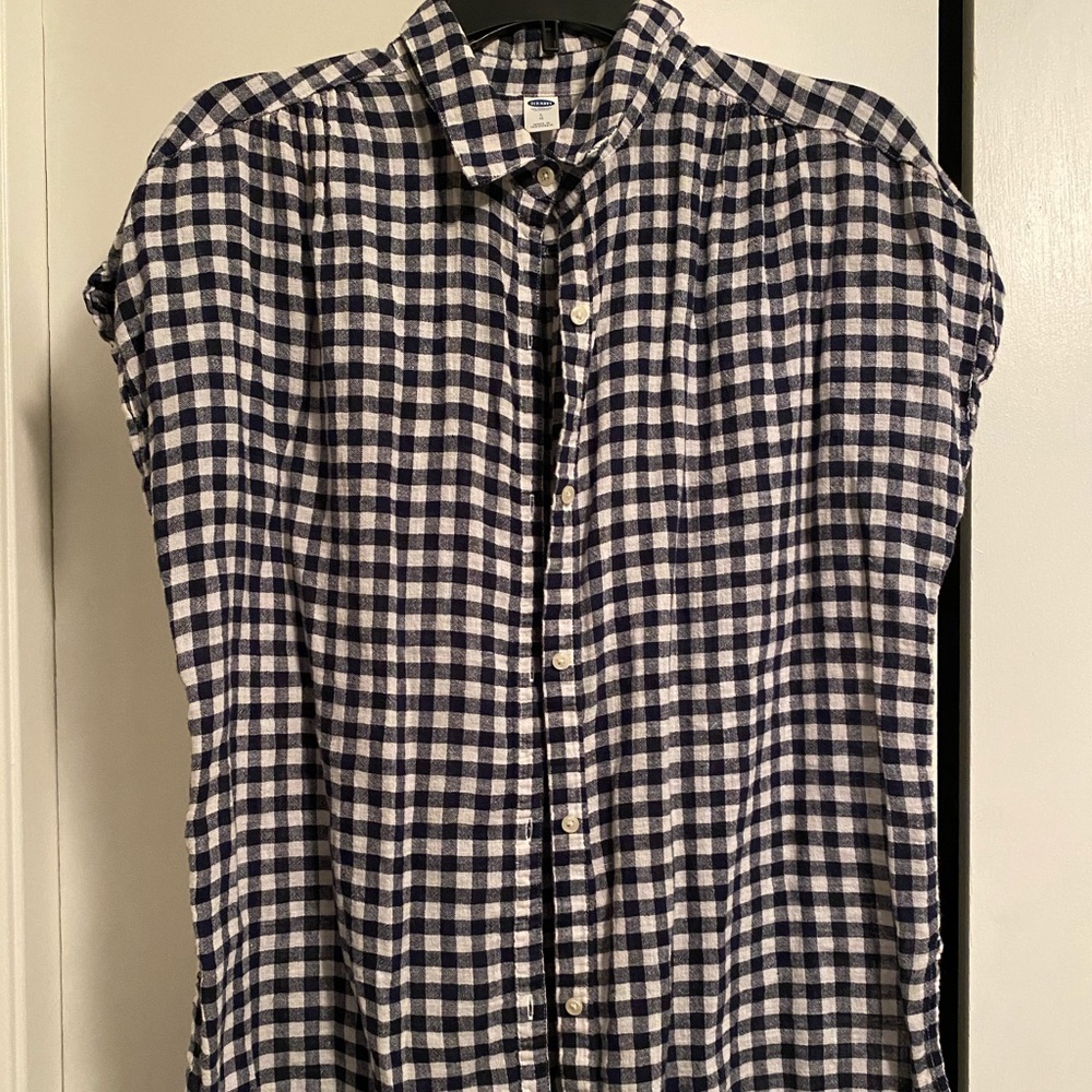 Checkered button down
